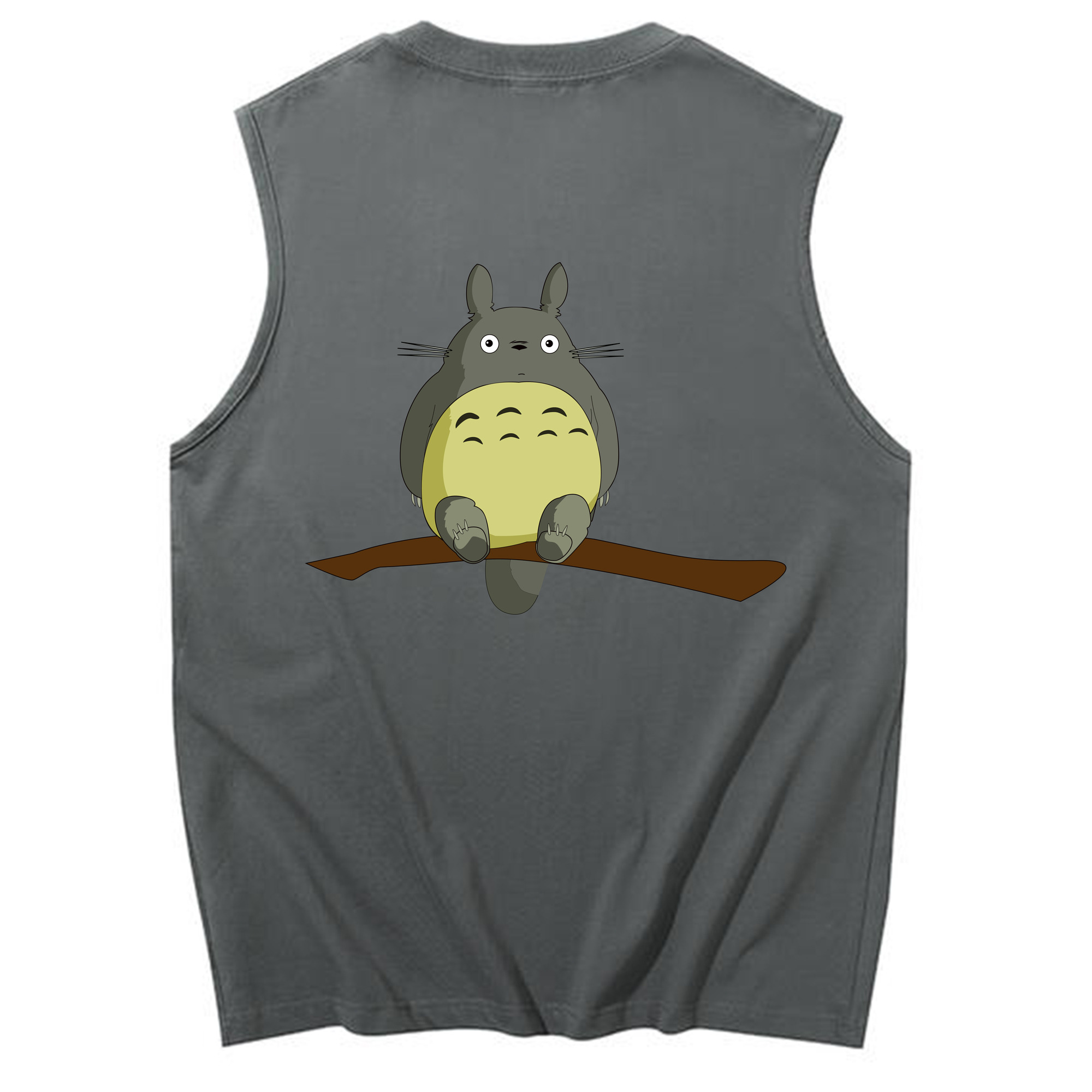 （画像用） となりのトトロ 草壁メイ 草壁サツキ My Neighbor Totoro Satsuki Kusakabe Mei Kusakabe コットン100％タンクトップ（背面プリント）
